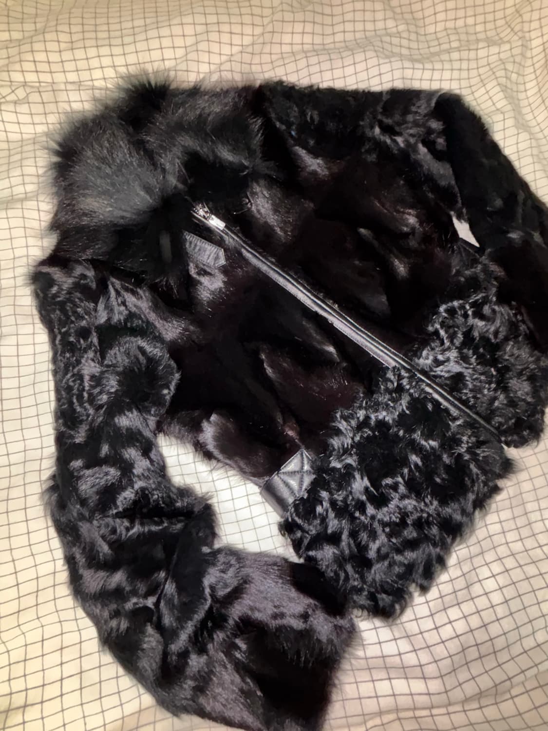 하이넥 버클 리얼퍼자켓 상품이미지3