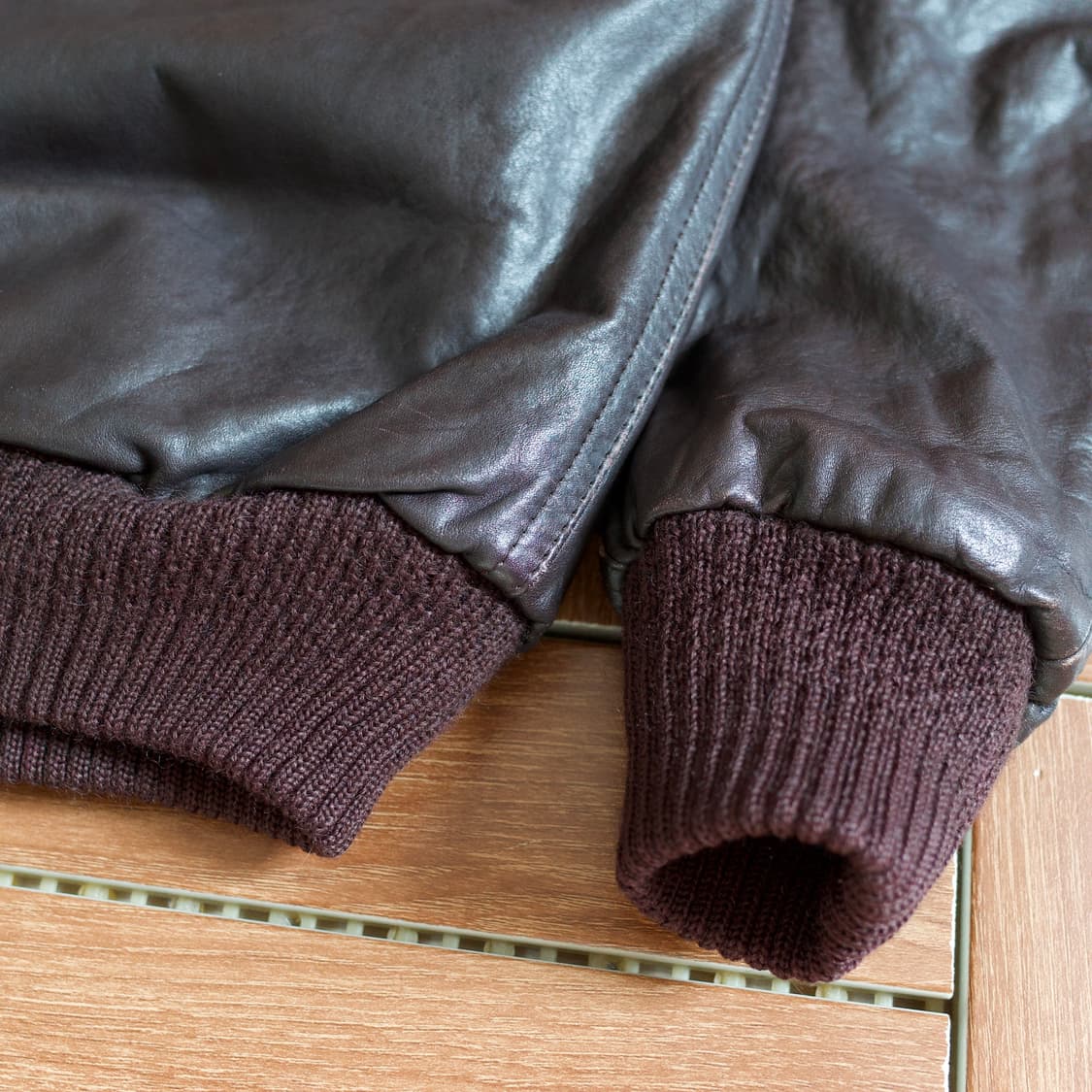 90‘s Deluxe skin wear leather jacket 상품이미지7