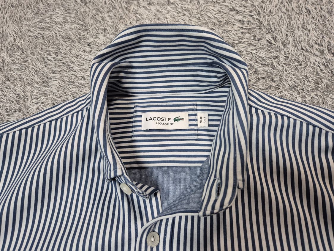 라코스테 남성 스트라이프 셔츠 레귤러핏 95 상품이미지3