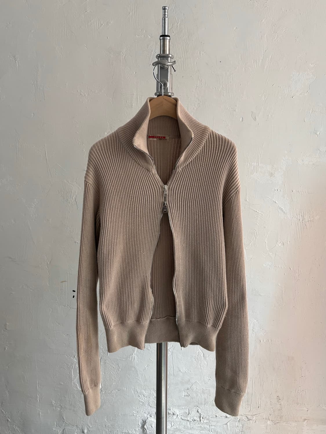 Prada Sport 프라다 스포츠 베이지 니트 집업 상품이미지4