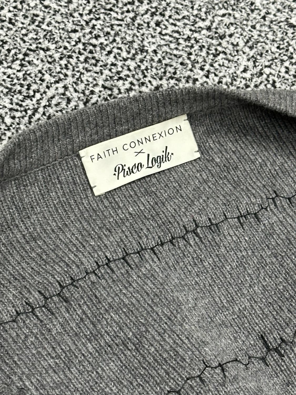 페이스커넥션 빅사이즈 니트 가디건 상품이미지3