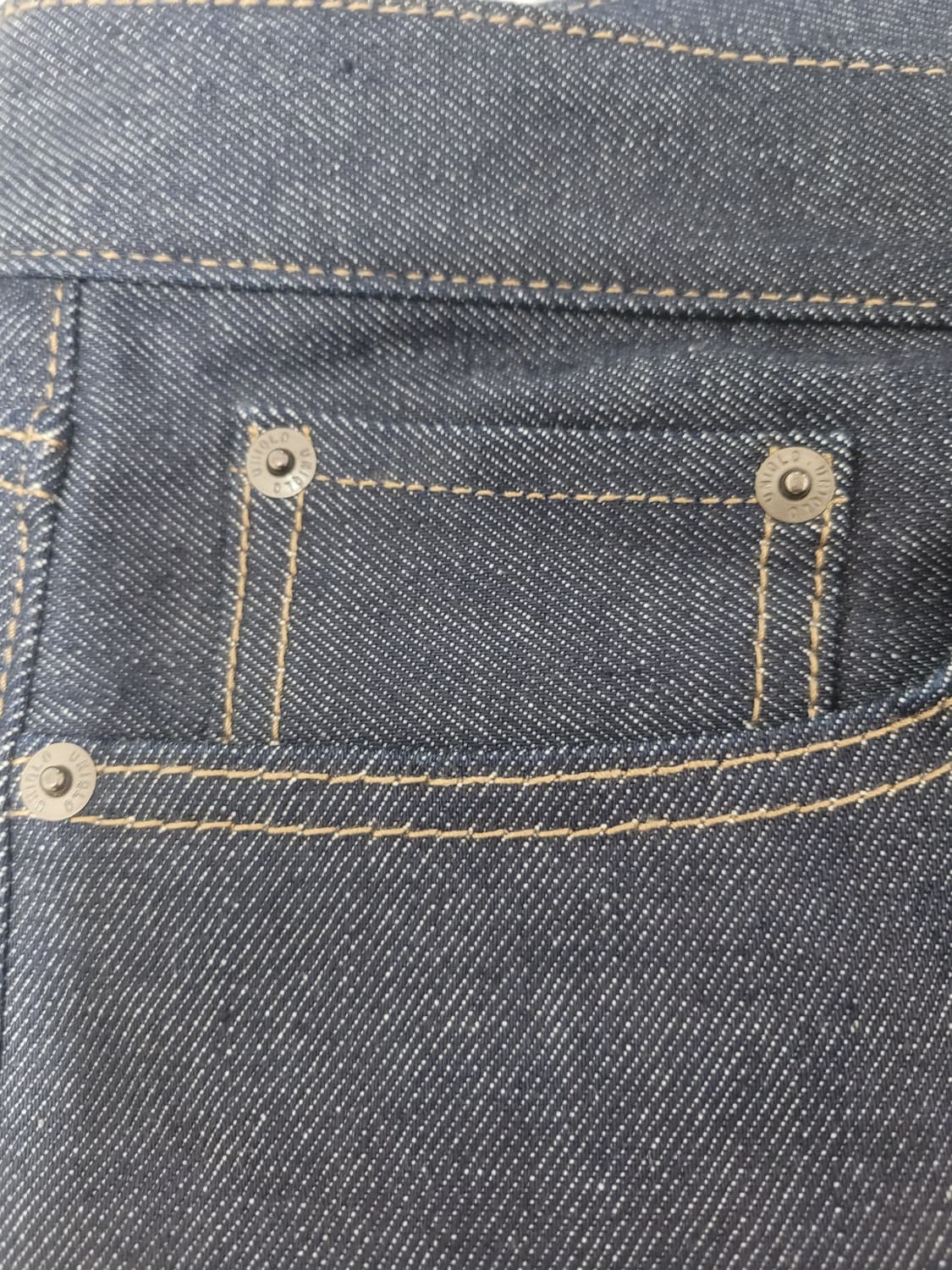 새상품) 유니클로 스트레치 셀비지 데님 팬츠 33 상품이미지6