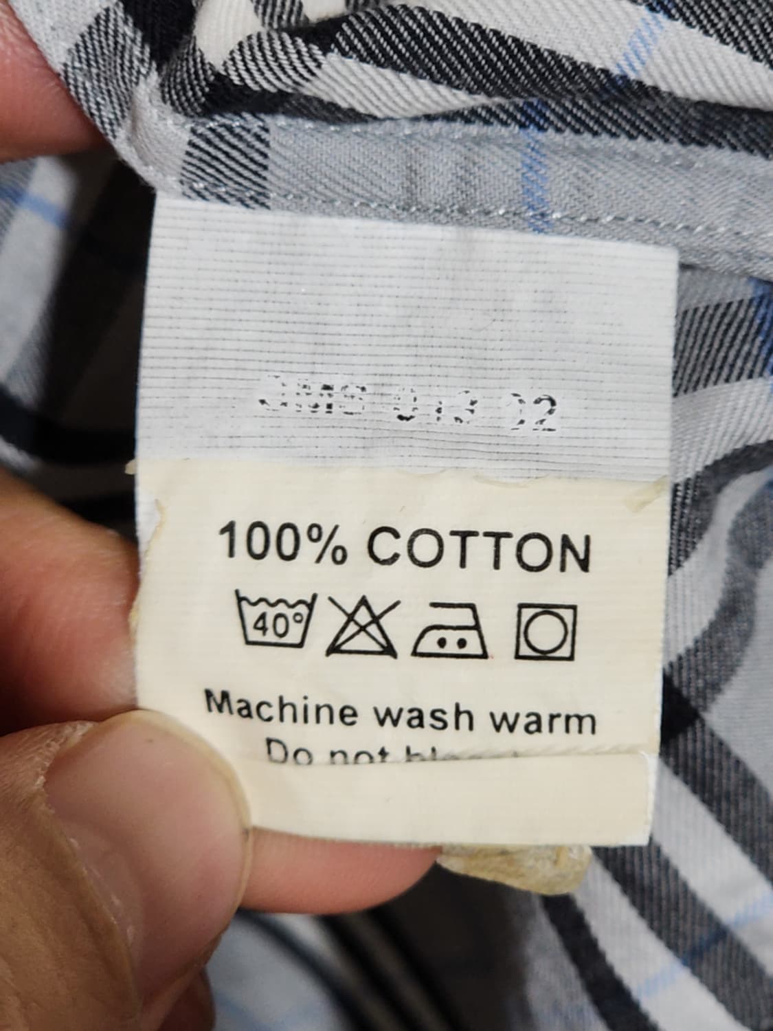 (L) 버버리 남방 체크 셔츠 포켓 캐주얼 매장판  상품이미지7