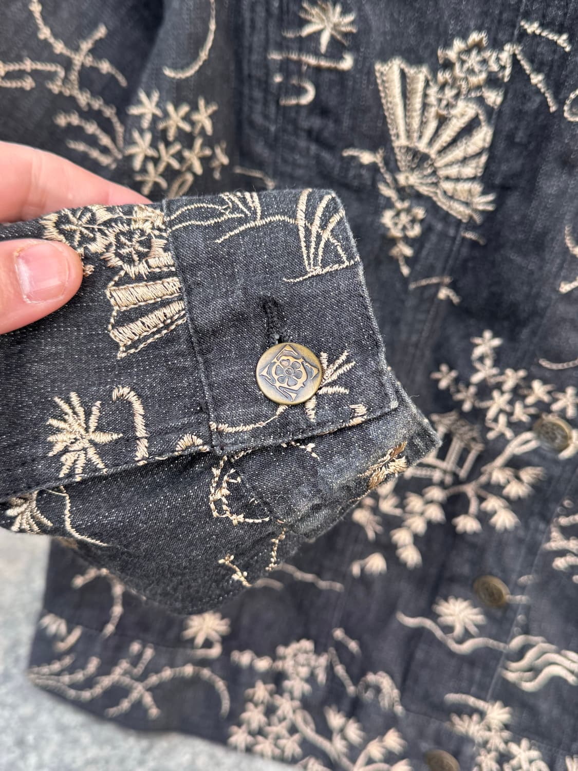 Graff by UM Company 오리엔탈 자수 데님 트러커자켓  상품이미지6