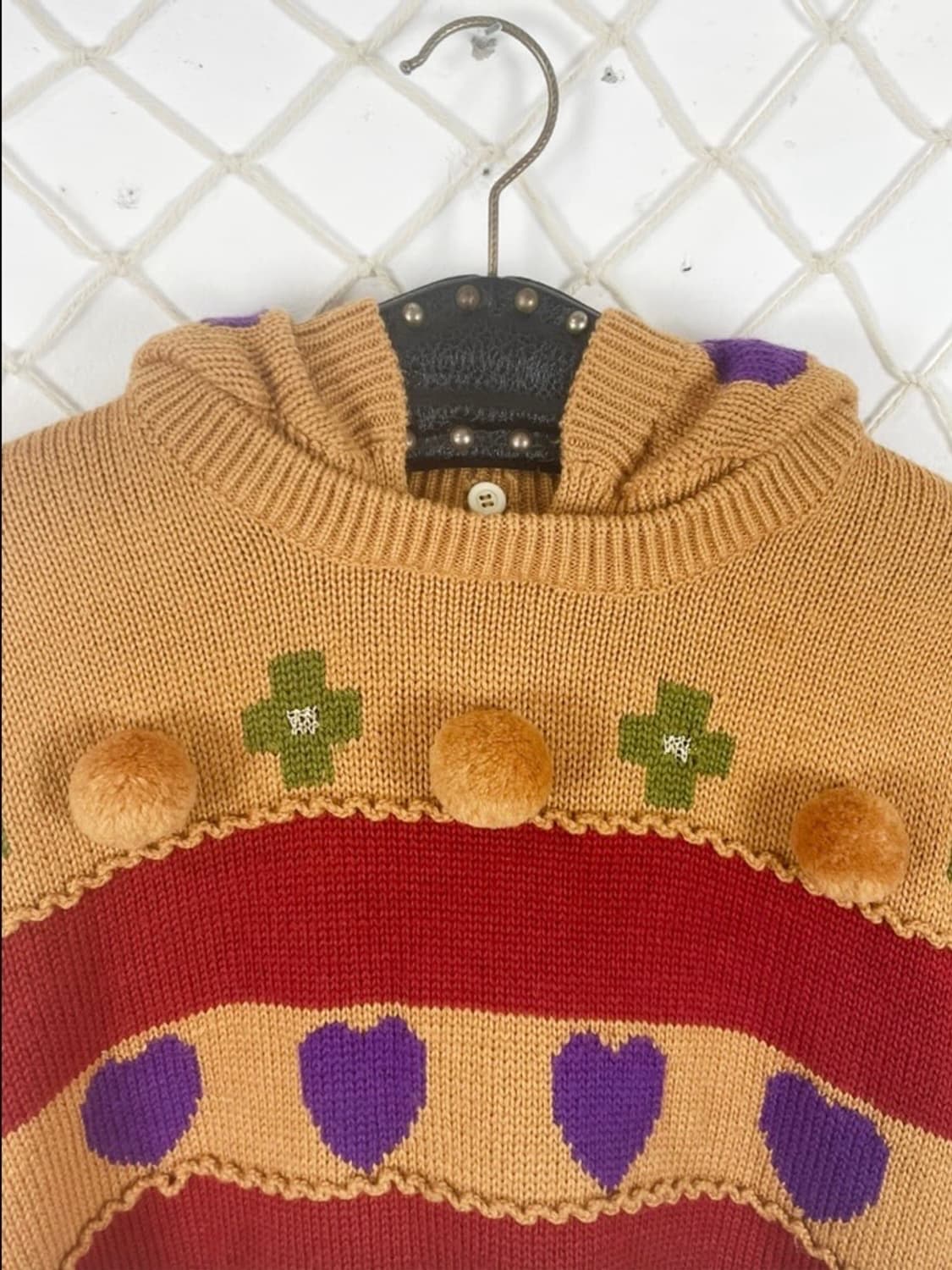 키치 하트 패턴 후드 상품이미지6