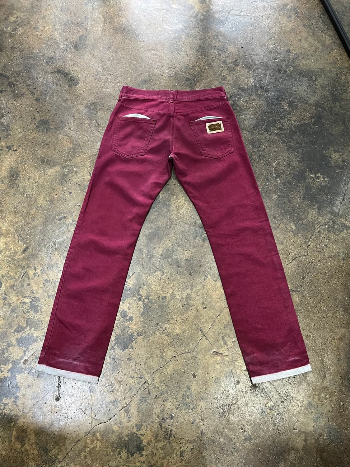 2005 Dolce & Gabbana Red Painted Jean 상품이미지5