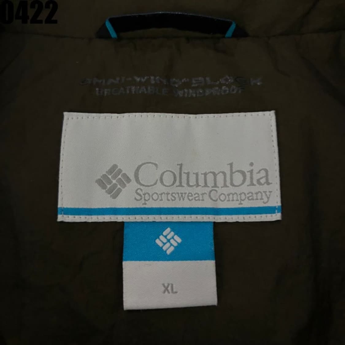 컬럼비아 남성 바람막이 자켓 카키 XL 상품이미지2