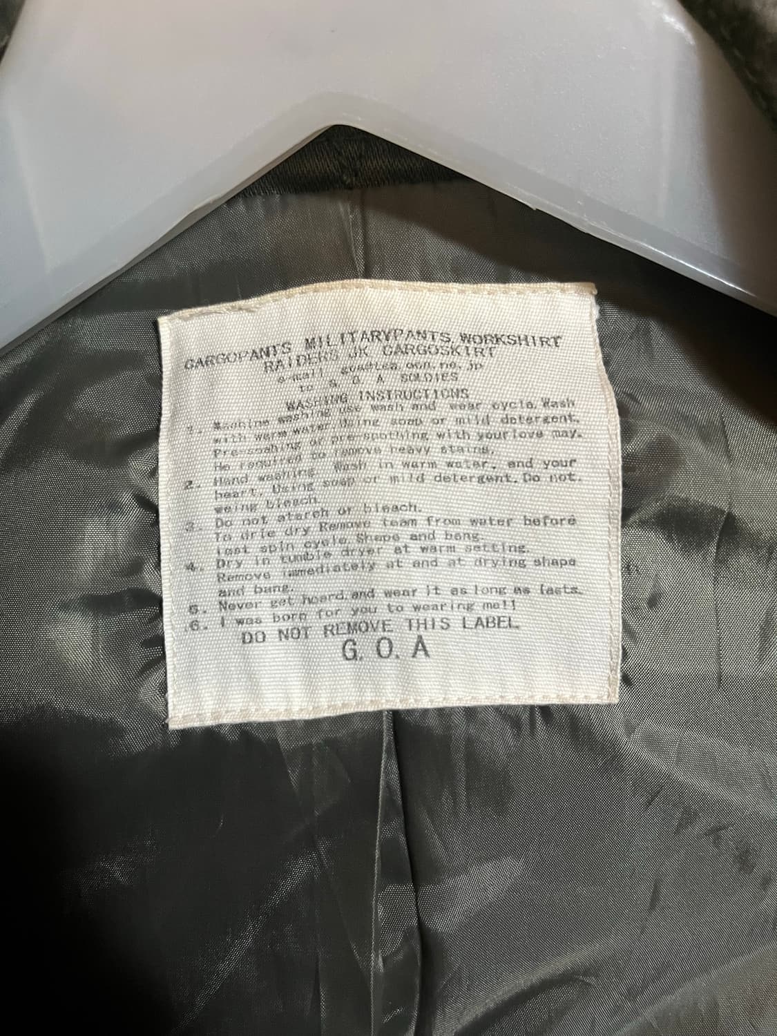 핀터깔 Goa 고아 와이드카라 사파리자켓 상품이미지6