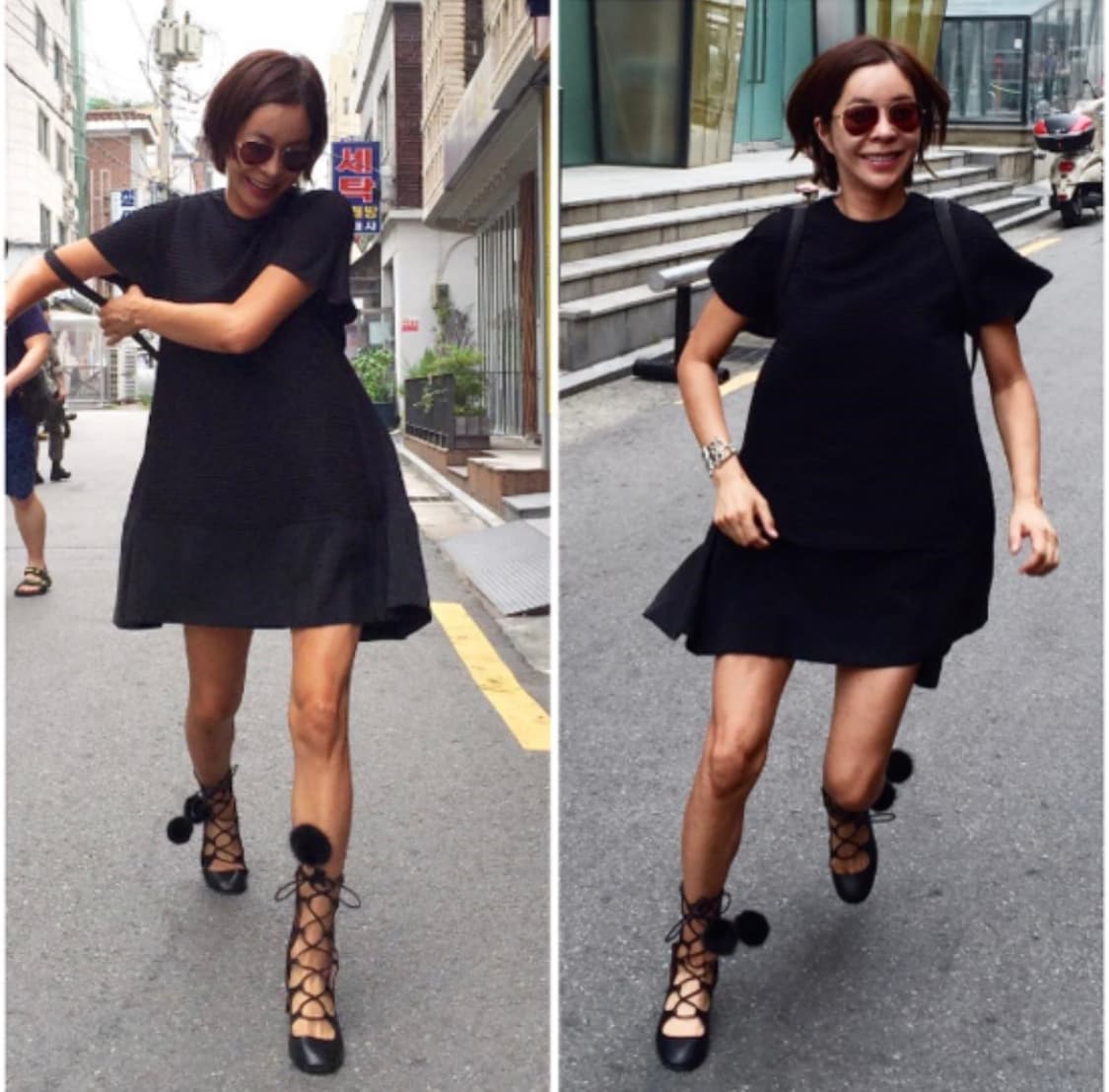 구찌 밍크 폼폼 레이스업 앵클 부 츠 36.5사이즈/새상품(셀럽 착용) 상품이미지7