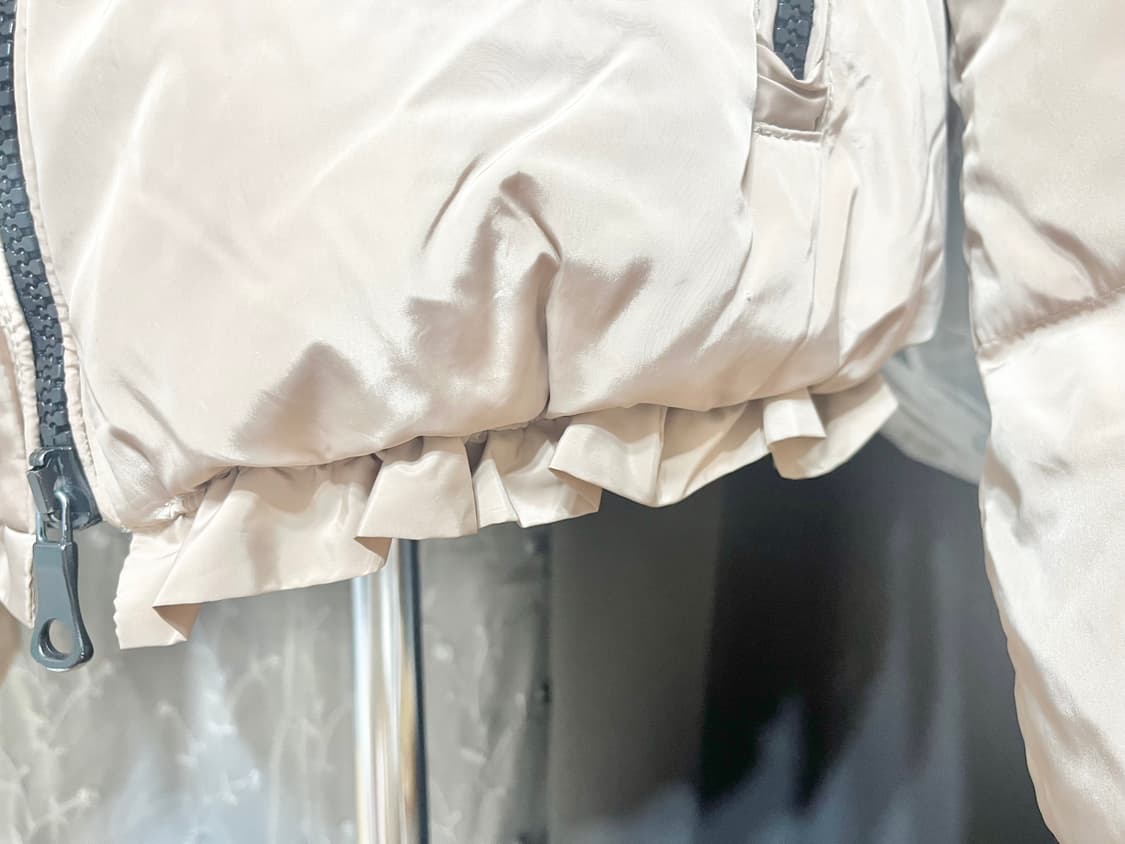 ((조건부덤)) 러블리한 오리털패딩 m사이즈/프릴장식/상태최상 상품이미지6