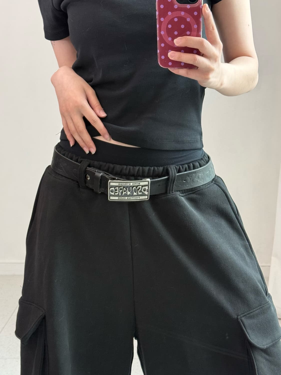 디스퀘어드 블랙 벨트 상품이미지1