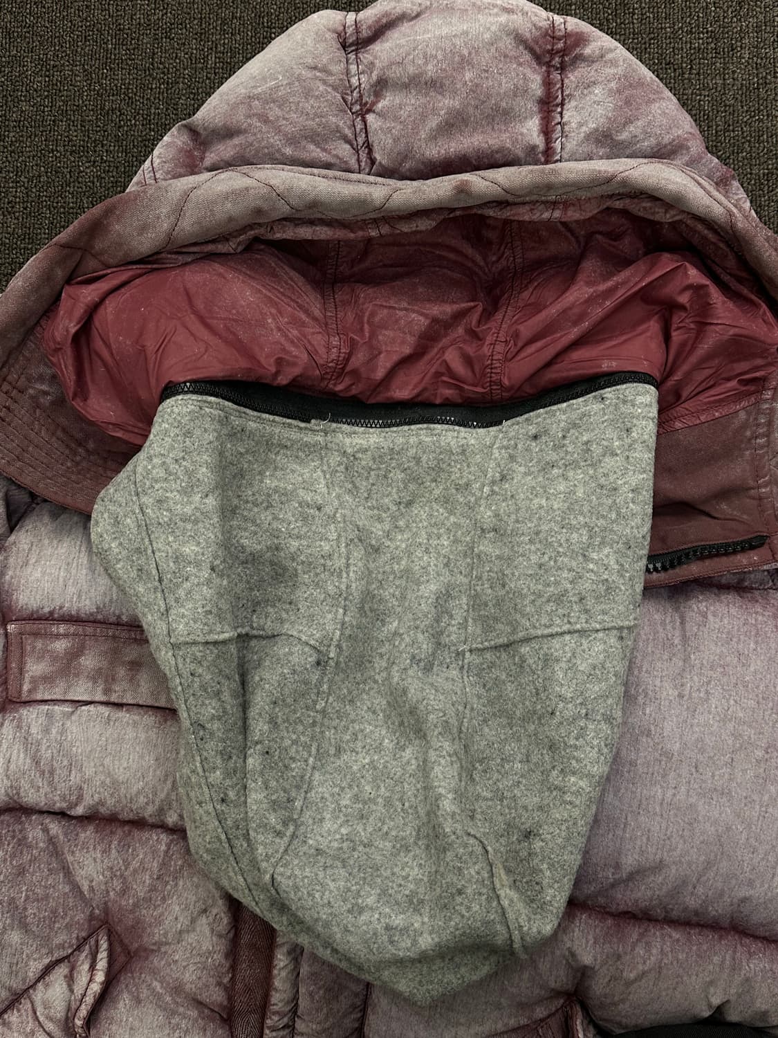 95)스톤 아일랜드 빈티지 텔라 나일론 덕다운 더스트 컬러 패딩 상품이미지6