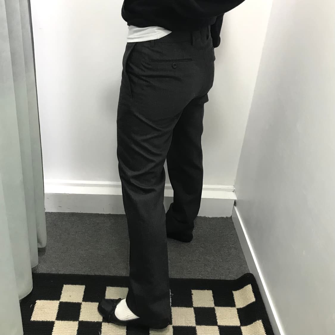 인코텍스 다크그레이 울 슬랙스 상품이미지4