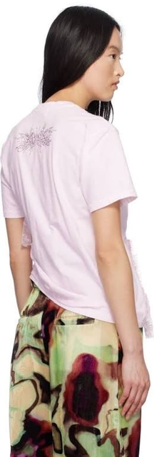 콜리나스트라다 핑크 하트 레이스 티셔츠 s 상품이미지2