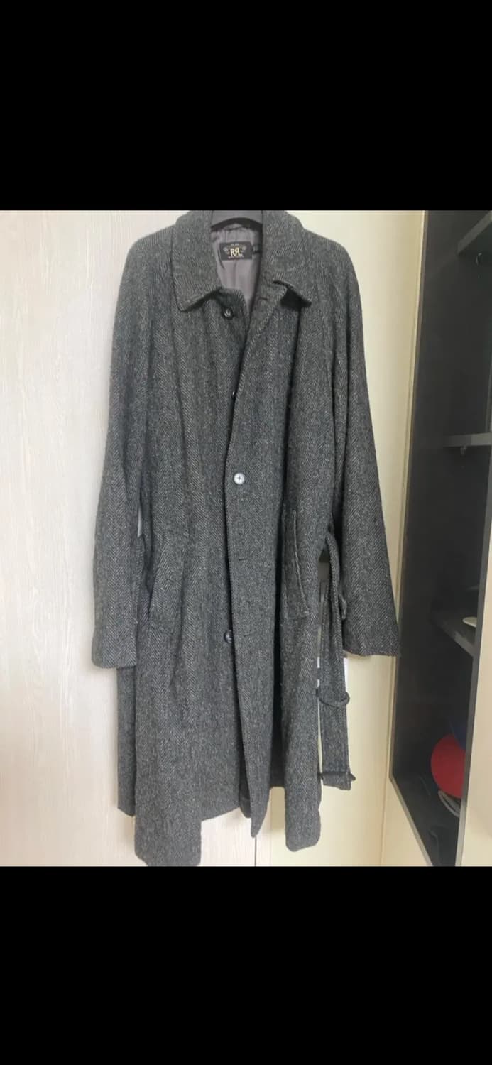 Rrl 더블알엘 해리스트위드 울 발마칸 코트 상품이미지1