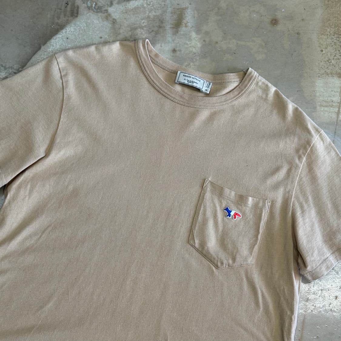 M 메종키츠네 원포켓 프랑스 폭스 로고 반팔티 상품이미지1