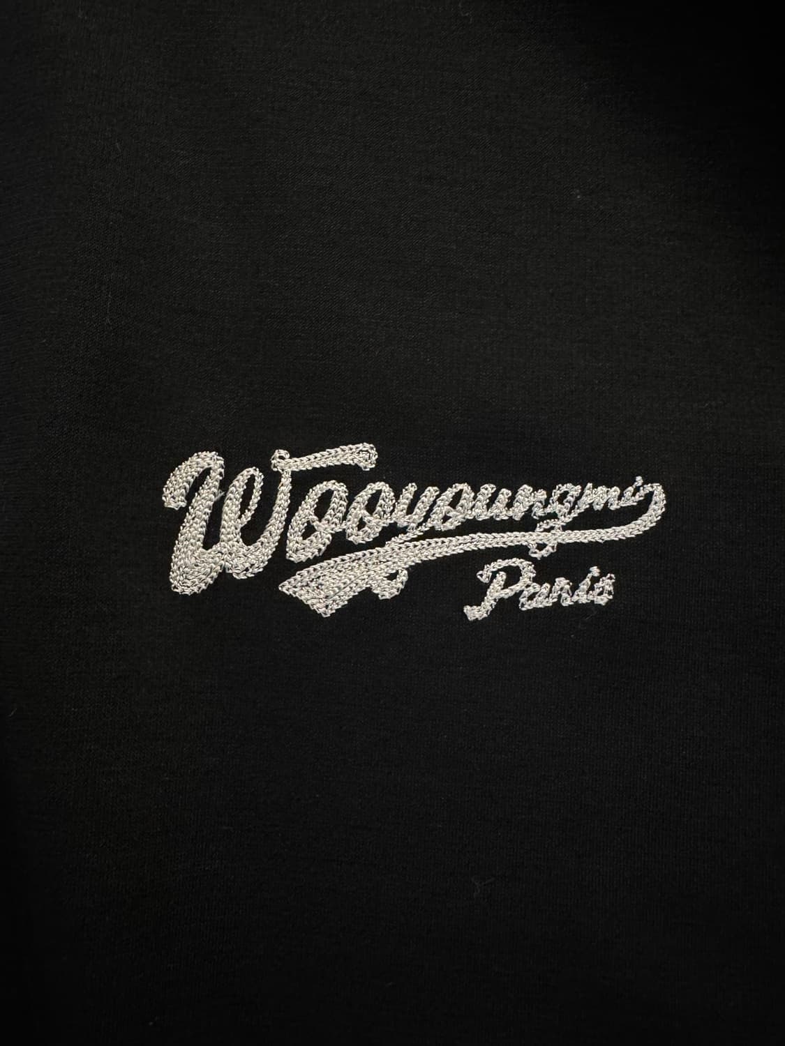 [새제품] 우영미 25fw 블랙 레터링 로고 반팔티 48 상품이미지7