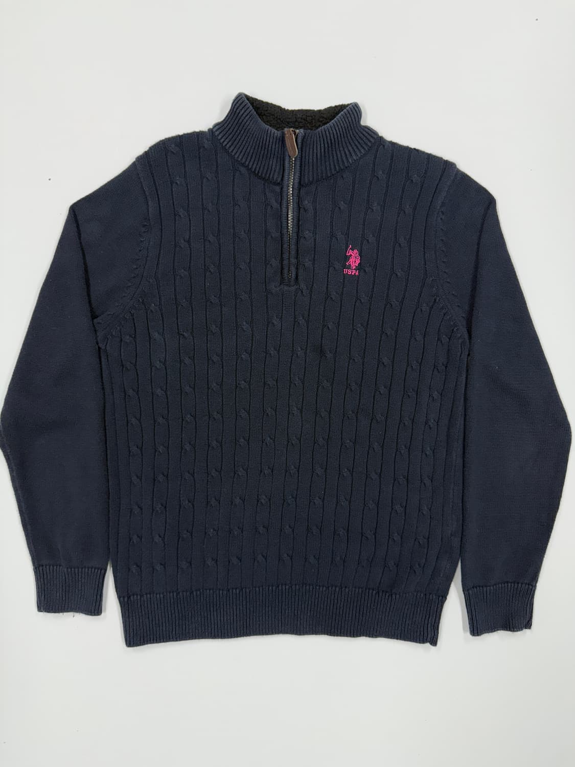 USPA 네이비 하프집업 상품이미지1