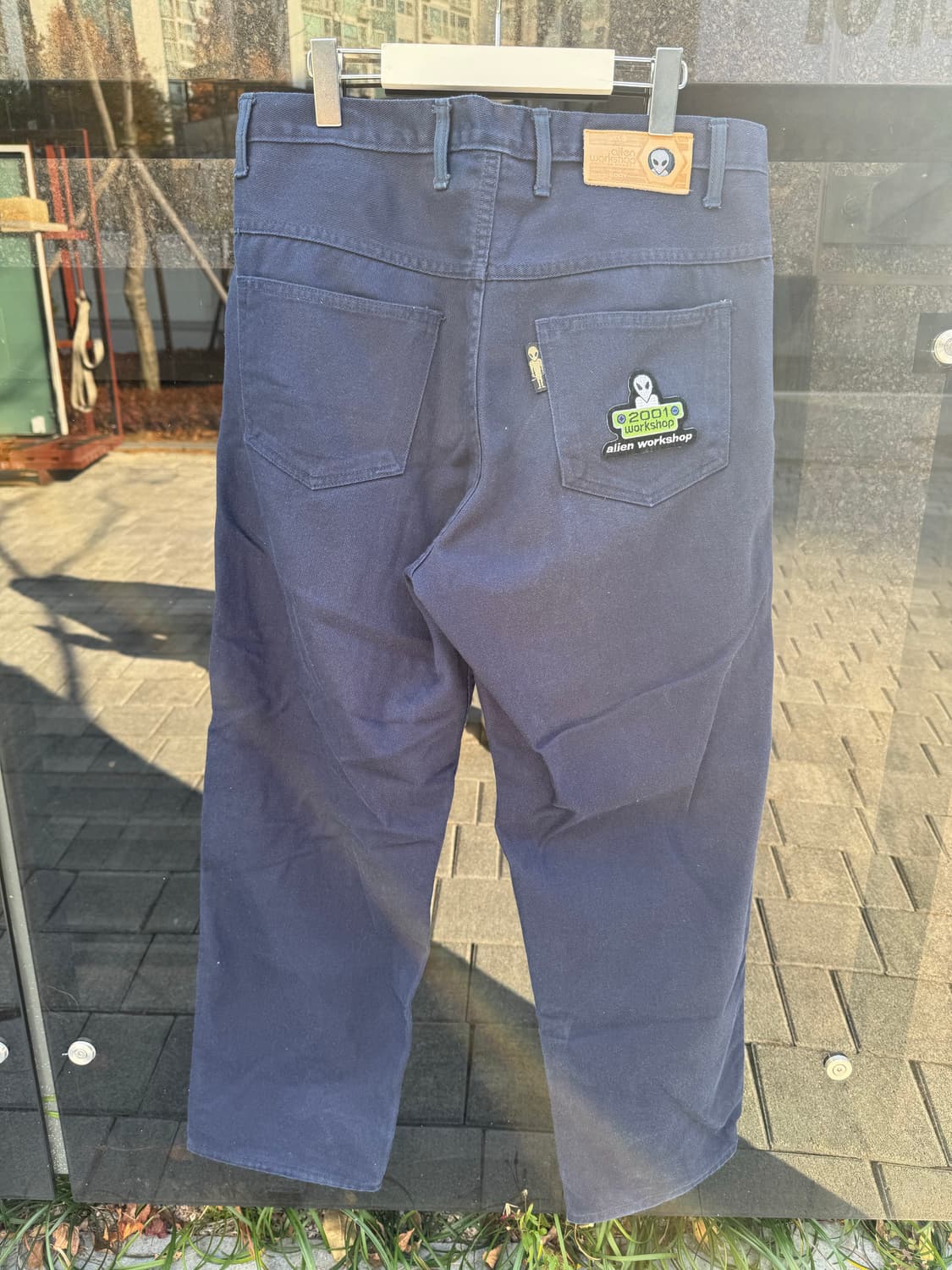 00s 에일리언워크샵 네이비팬츠 상품이미지3