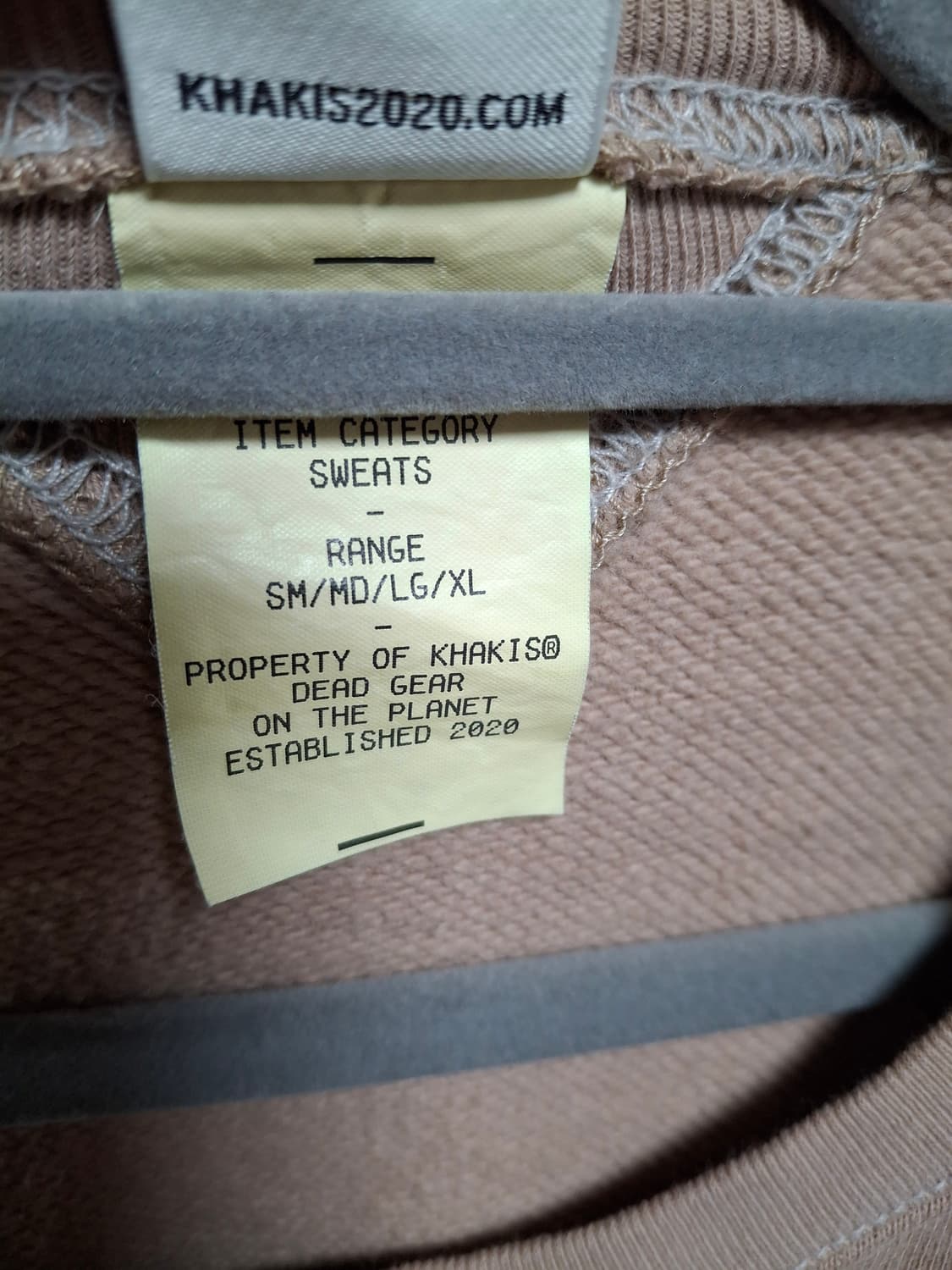 [4] 카키스 맨투맨 페일오렌지 상품이미지4