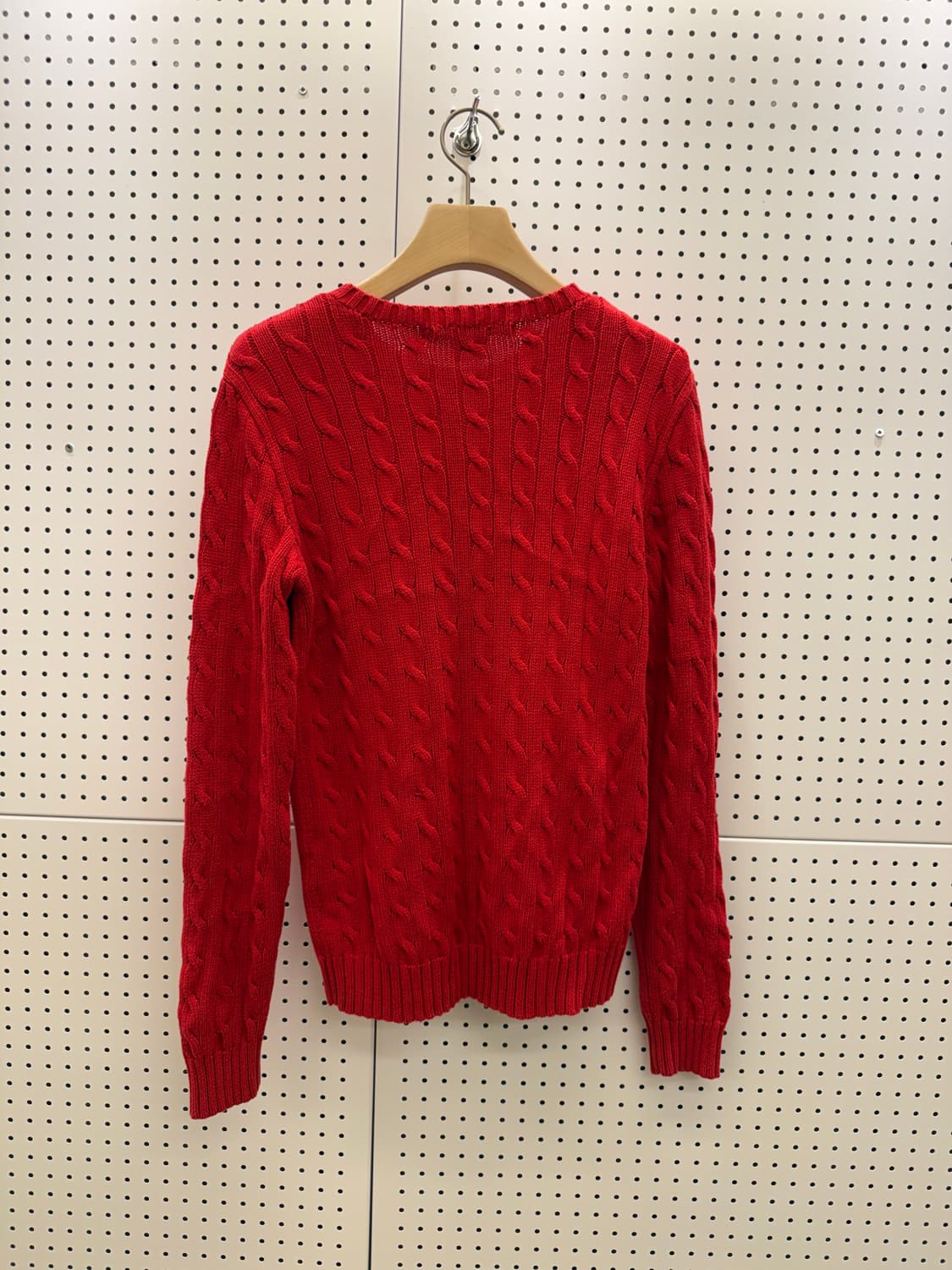 폴로랄프로렌 케이블 니트 스웨터 레드 U1552 상품이미지3