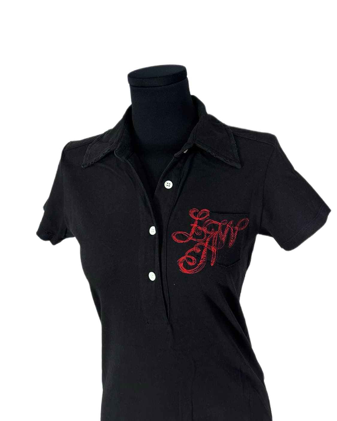 grunge collar printing pk T 상품이미지4