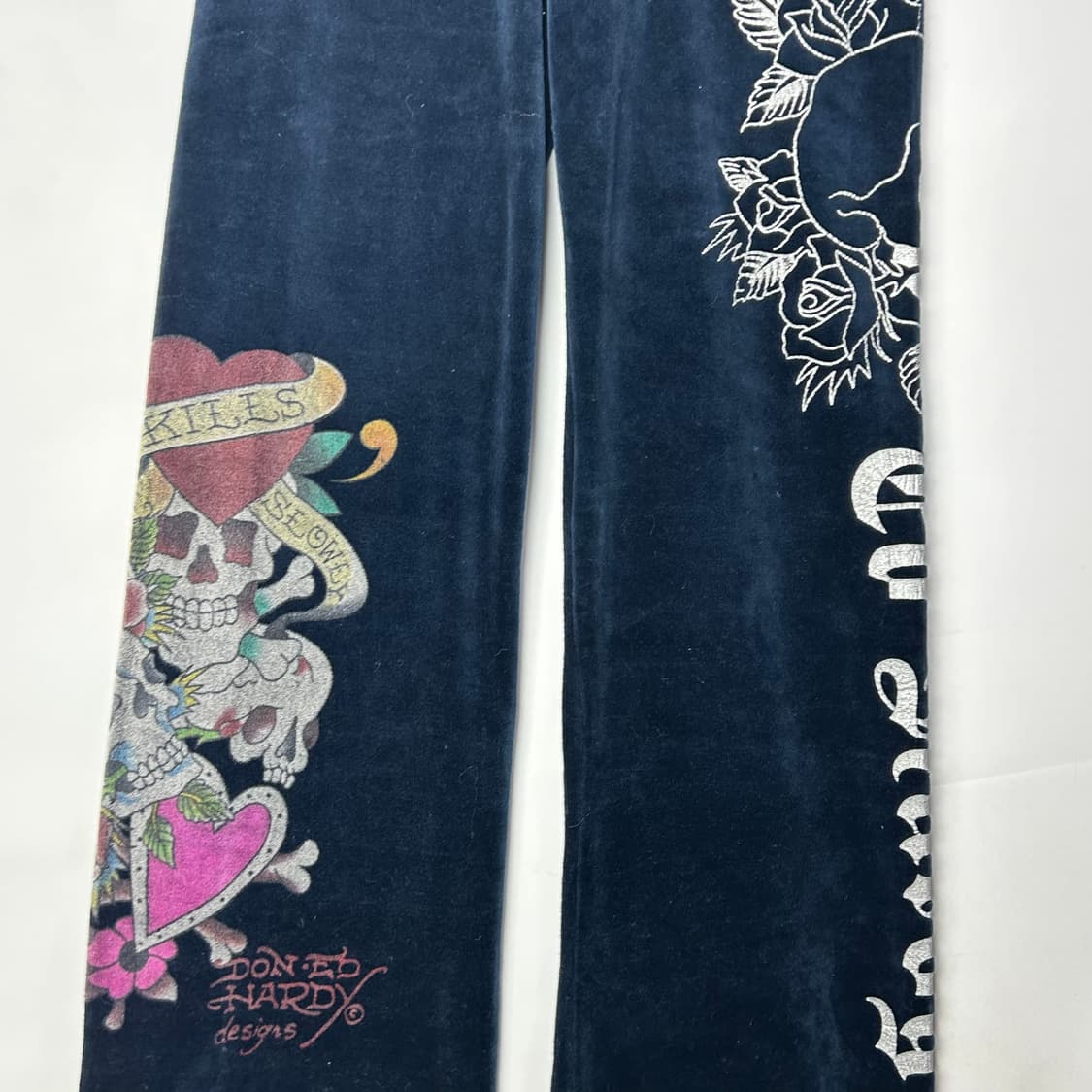 [Ed Hardy] 에드하디 오리엔탈 스컬 로즈 프린팅 벨벳 셋업 상품이미지9