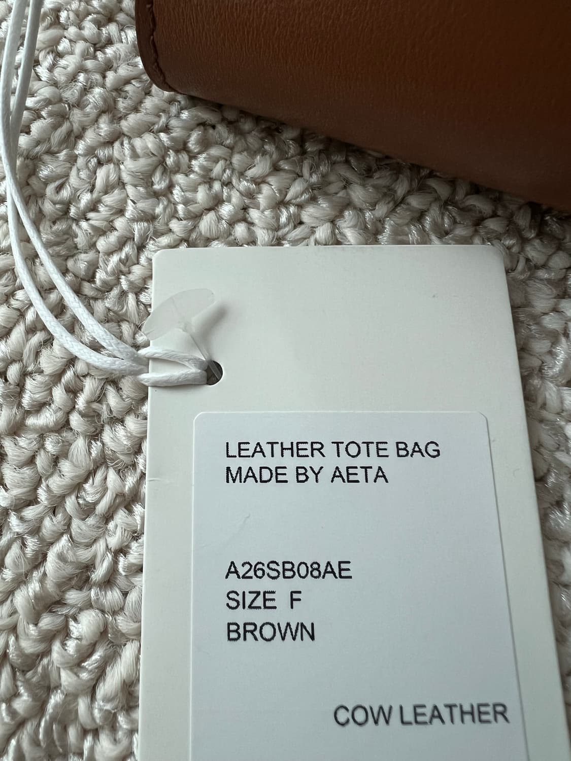 auralee  LEATHER TOTE MADE BY AETA 상품이미지4