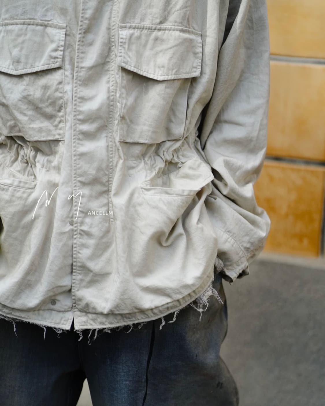 [1] 안셀름 에이징 필드 자켓 화이트 상품이미지3