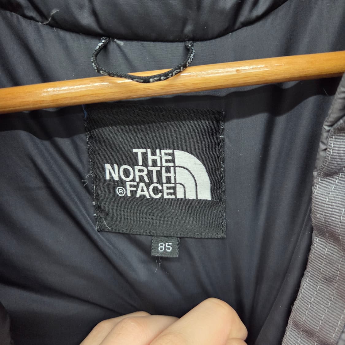 노스페이스 눕시 패딩 그레이/블랙 남m 상품이미지5