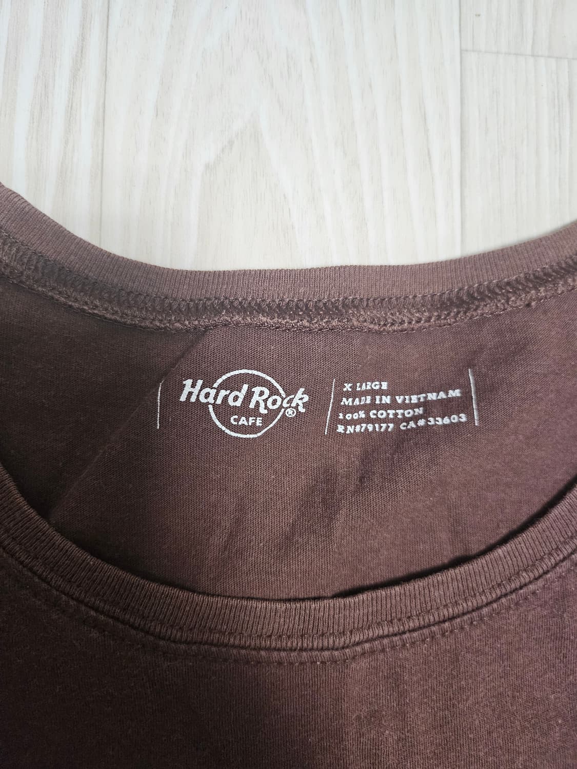 하드락카페 휴스턴 브라운 반팔 티셔츠 상품이미지3