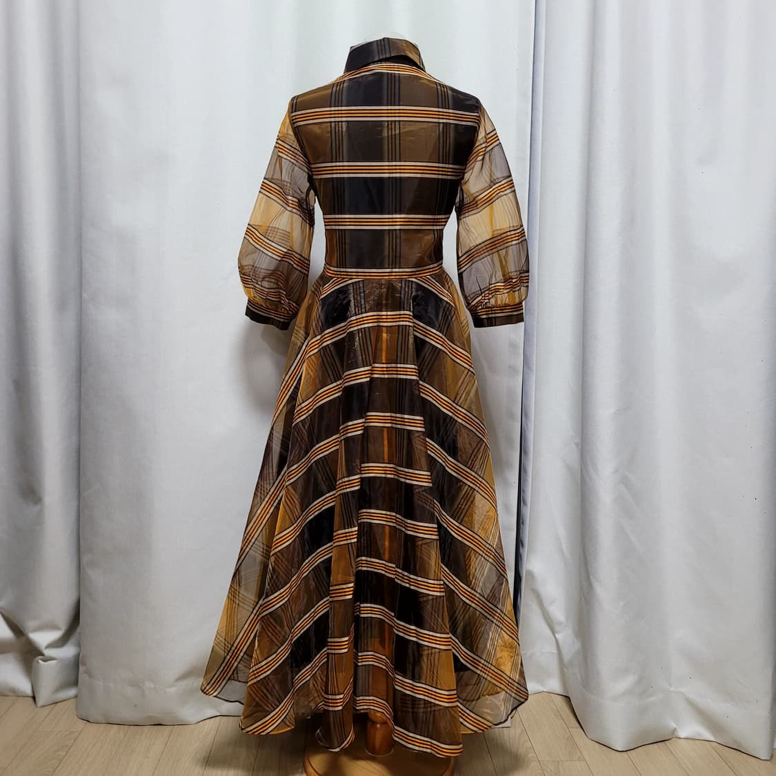 씨호린 체크원피스 상품이미지3