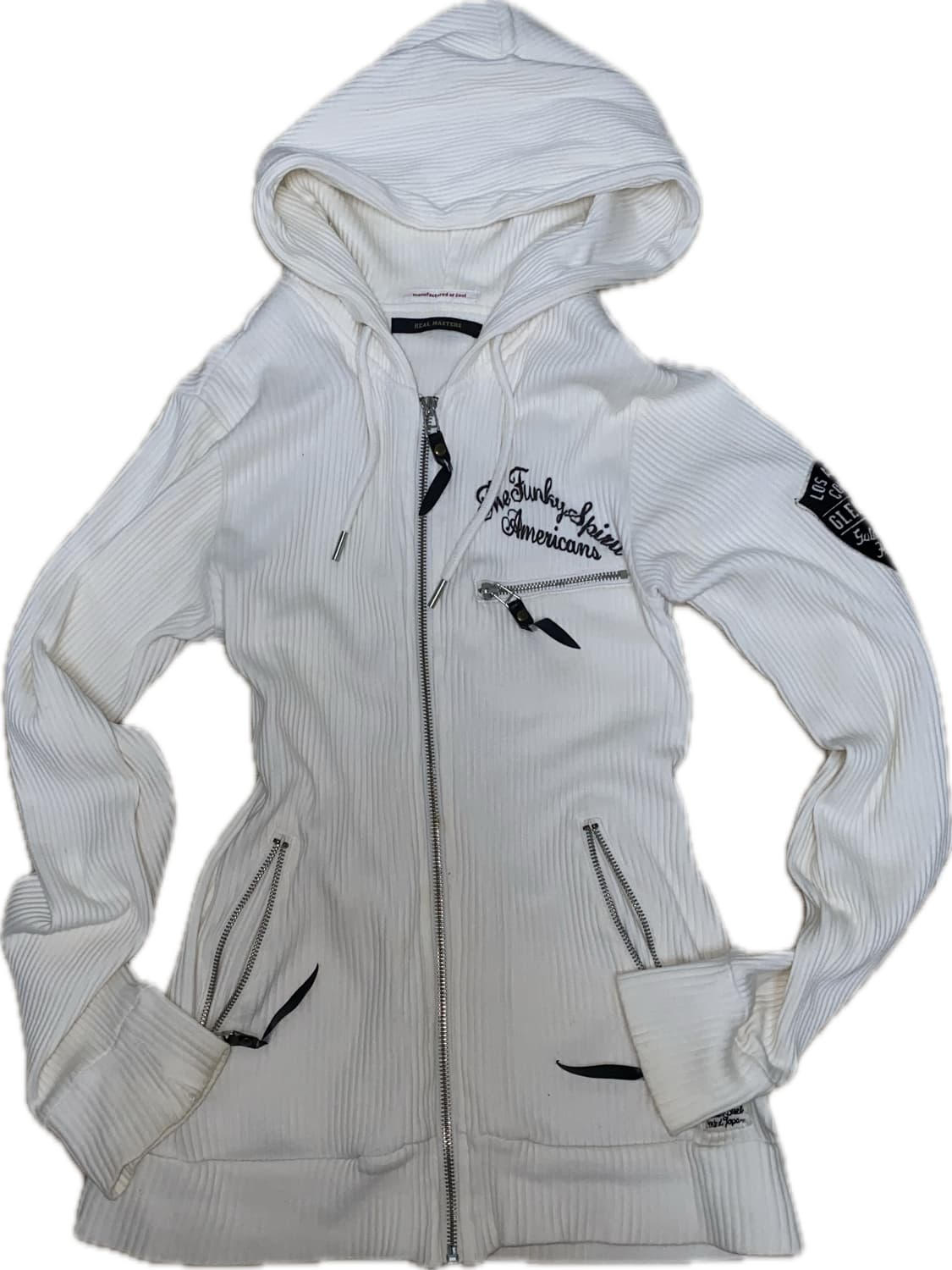 Y2k 그런지 프린팅 후드 집업 상품이미지1