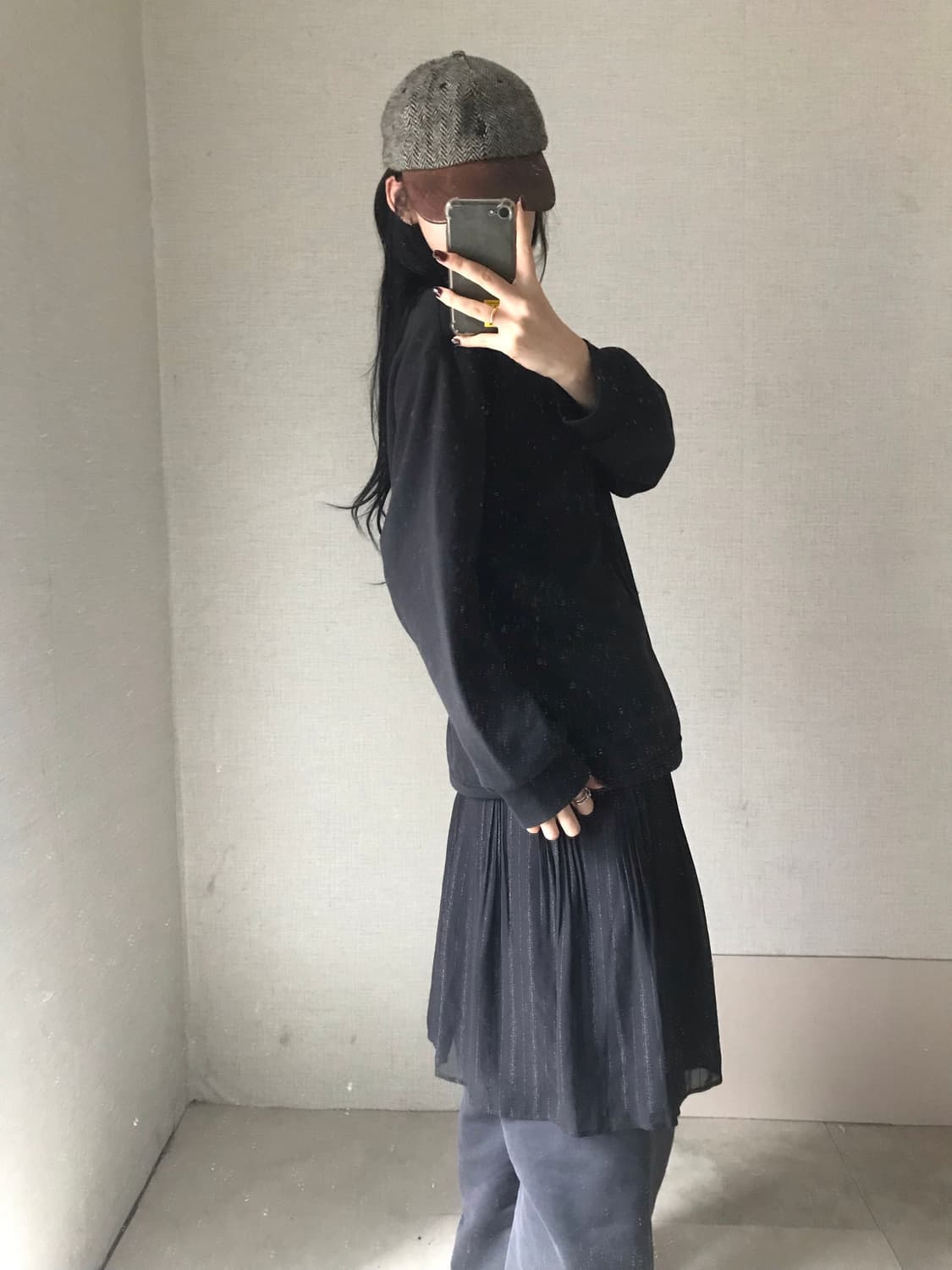 폴로 블랙 빅포니 후리스로고 맨투맨 상품이미지3