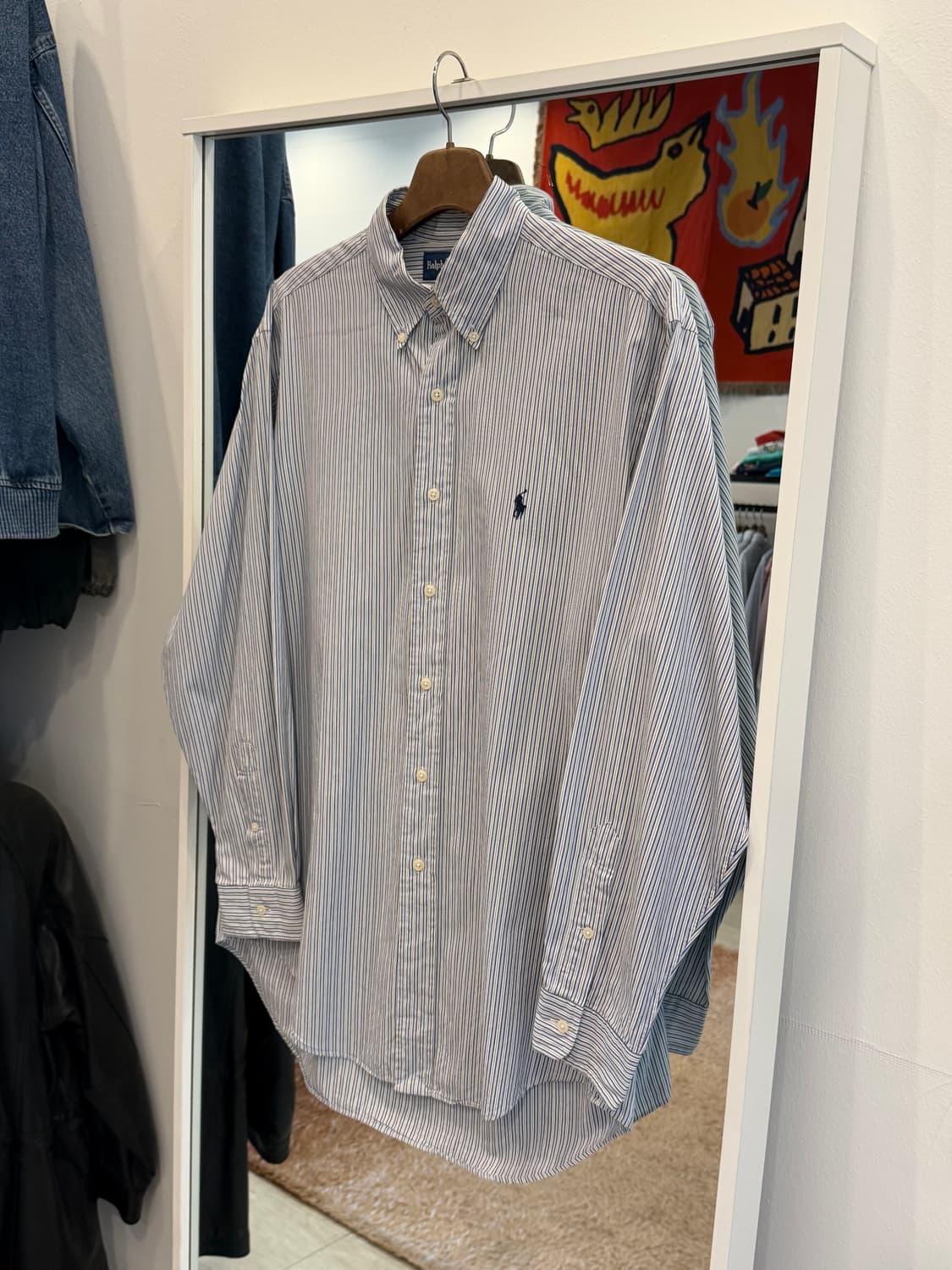 00s Polo RL 폴로 랄프로렌 YARMOUTH 스트라이프 셔츠 상품이미지1