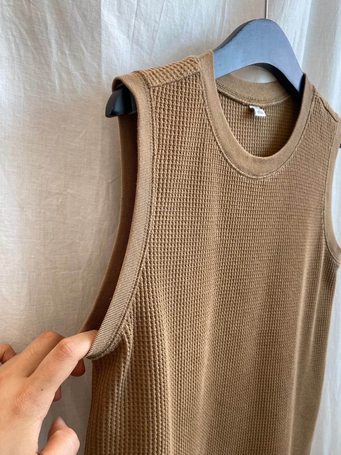 UNIQLO 브라운 민소매탑(M) 상품이미지5