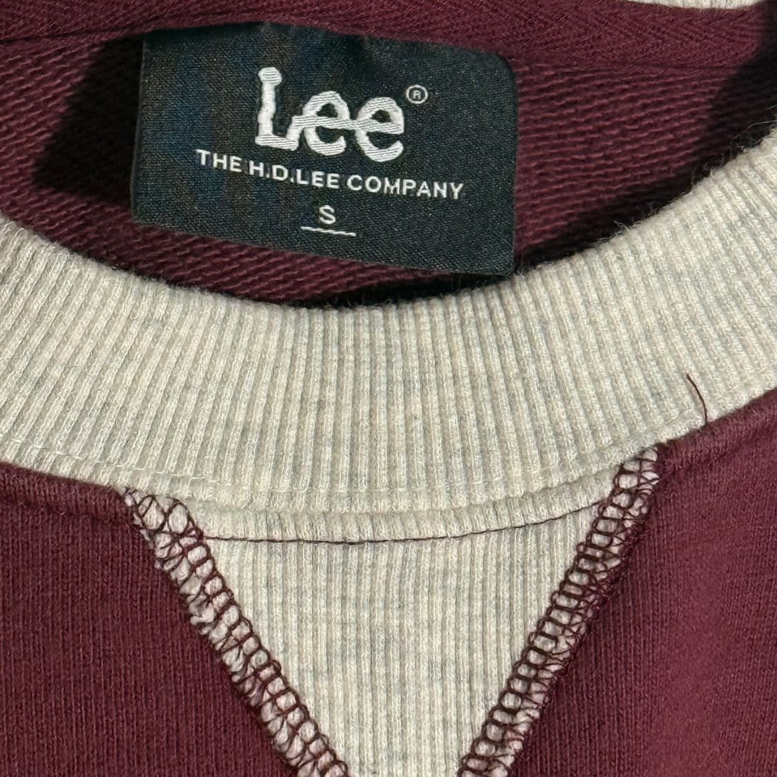 Lee(리) 버건디 스웻 셔츠 L 상품이미지2