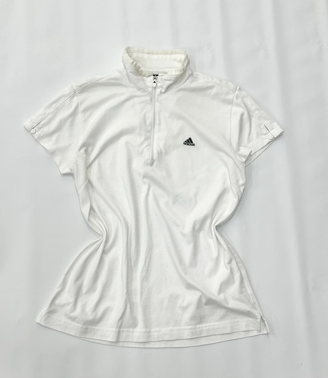 재팬 아디다스 발레코어 스포티 프릴 기능성 화이트 반팔티셔츠 아노락  상품이미지2