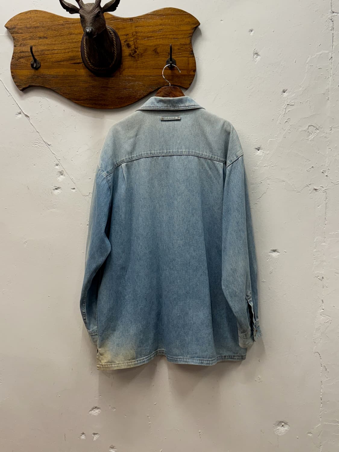 XL) Old UNIQLO Denim Coverall Shirt Jack 상품이미지5