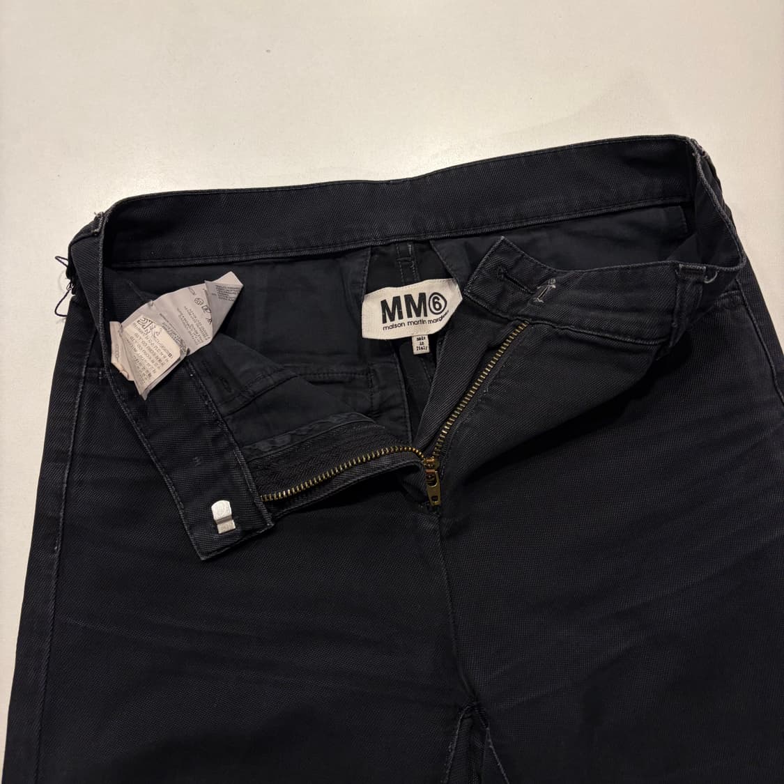 [38] 12FW 메종 마틴 마르지엘라 블랙 데님 청바지 수입택 D570 상품이미지3
