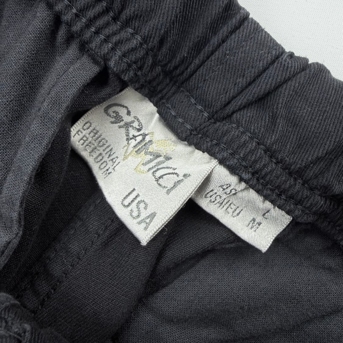 그라미치 루즈 테이퍼드 팬츠 블랙 상품이미지4