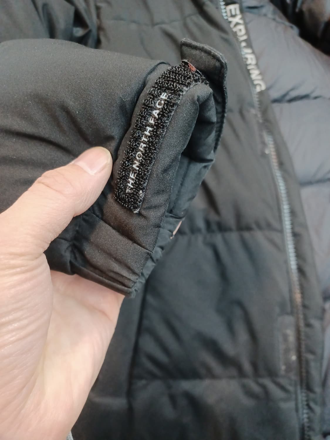 노스페이스 익스플로링 롱패딩 블랙 xs 85 상품이미지9