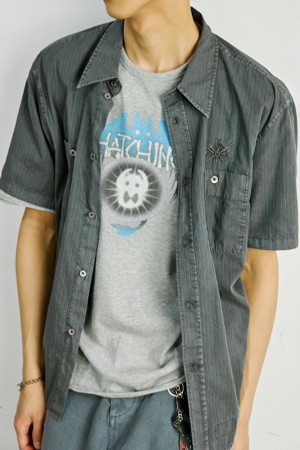 해칭룸 Bone Dragon Shirt 그레이 4사이즈! 상품이미지1