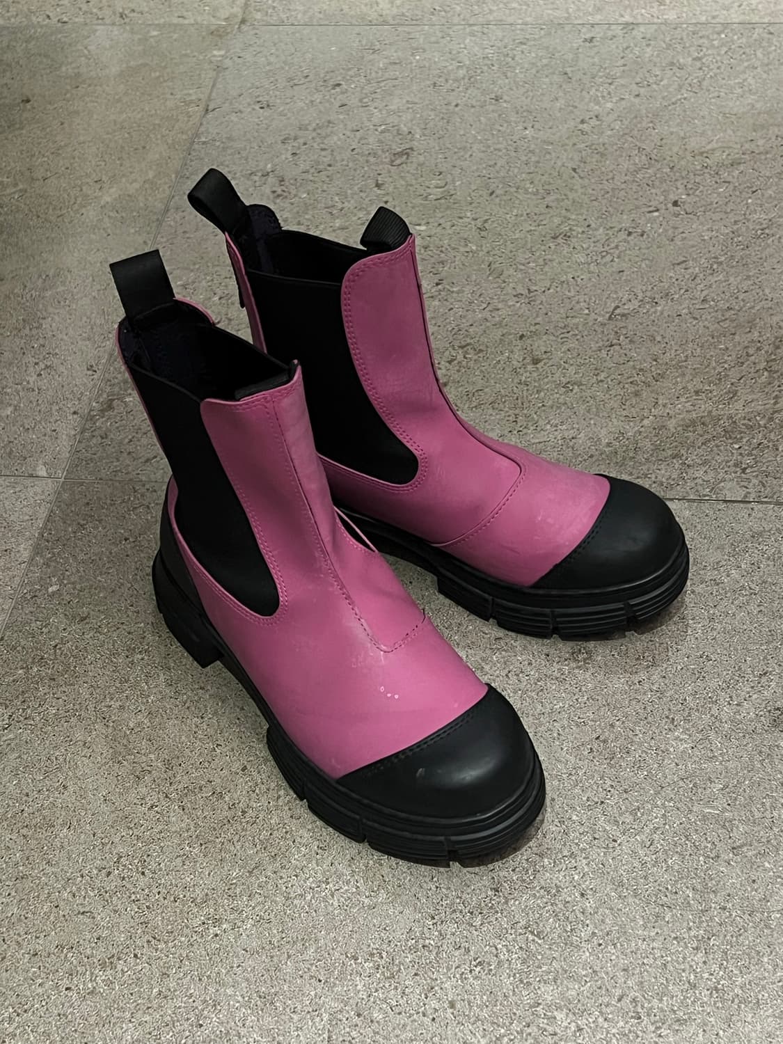 Ganni 가니 리사이클 러버 첼시 부츠(핑크) 상품이미지2