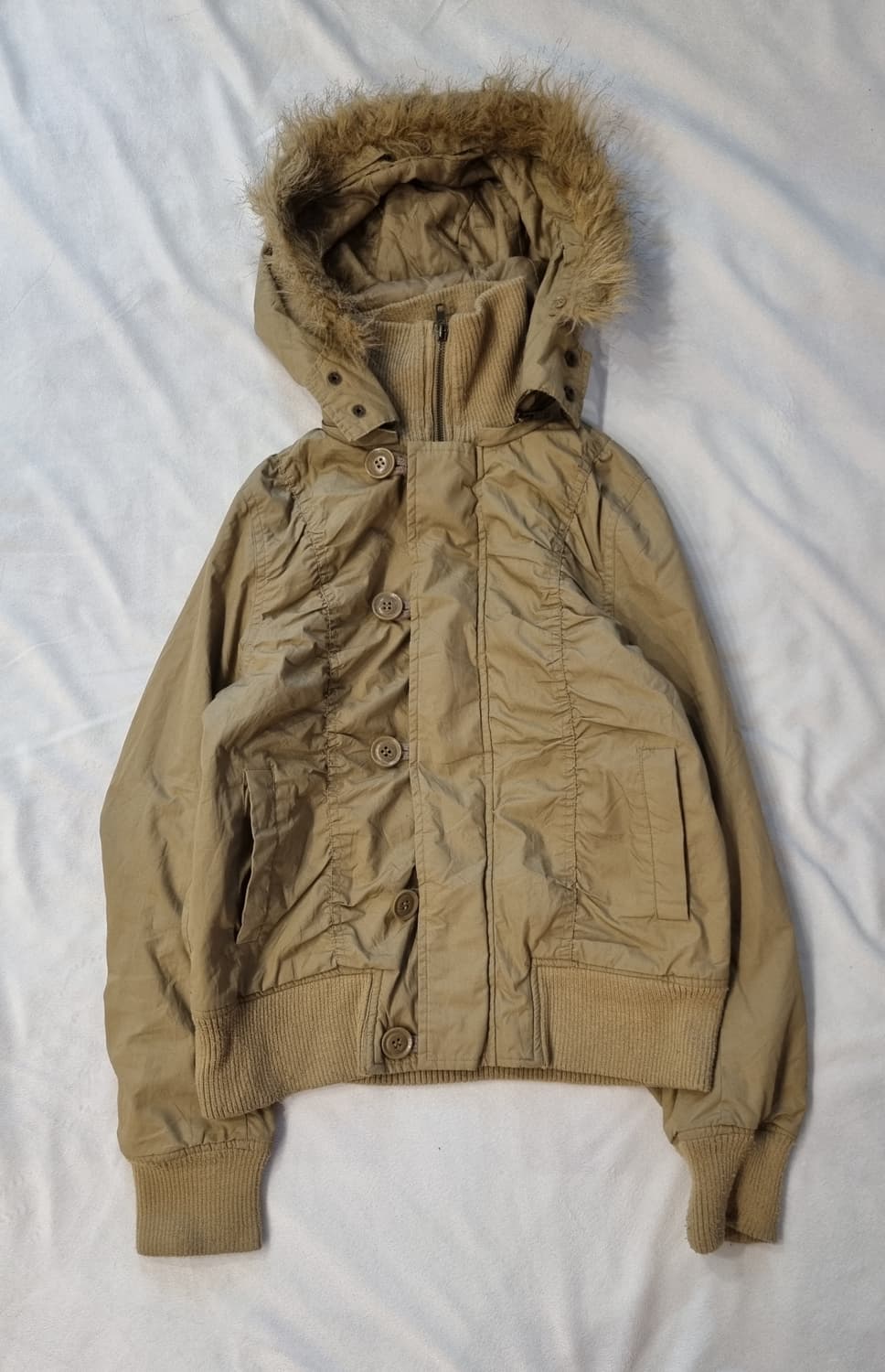 빈티지 y2k 00s 그런지 펑크 퍼 자켓 상품이미지1