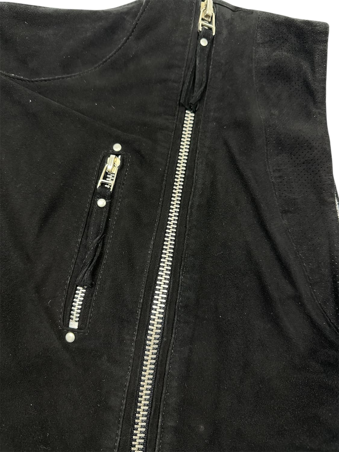 이로 스웨이드 지퍼 베스트 상품이미지2