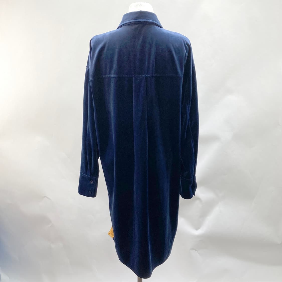 랩 벨벳 셔츠 원피스 FREE 상품이미지3