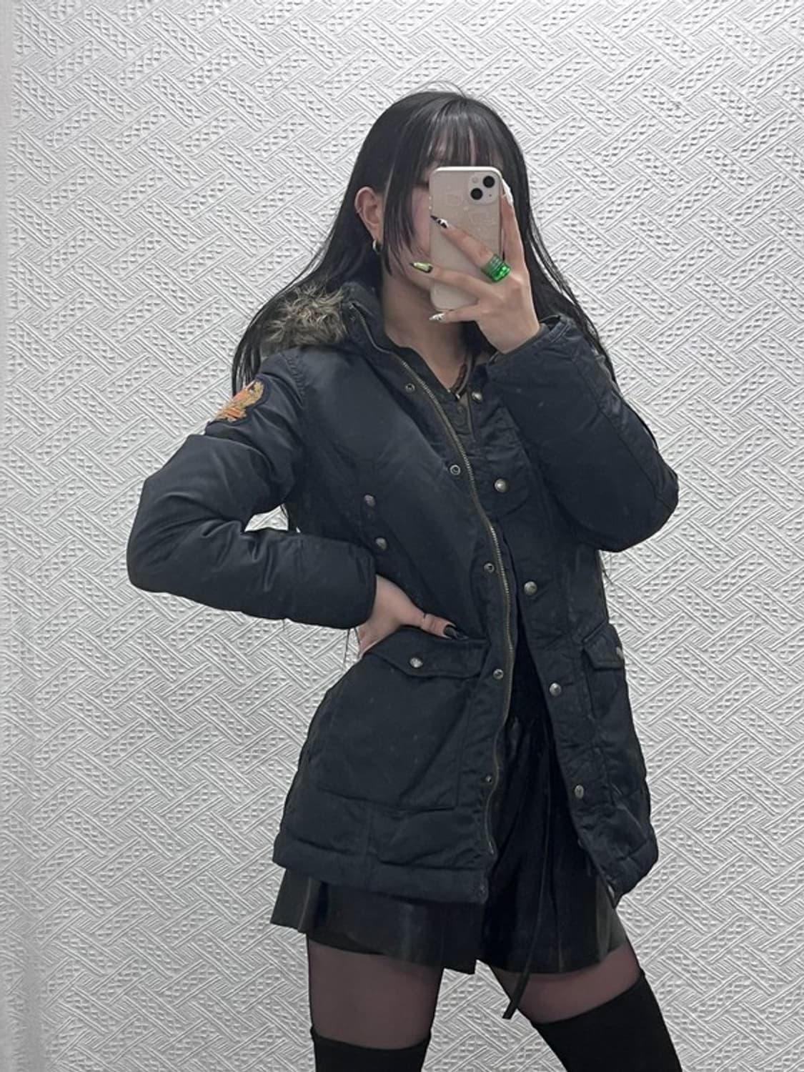 폴로 랄프로렌 올드스쿨 레트로 패치 N3B 다운 패딩 S C08697 상품이미지1