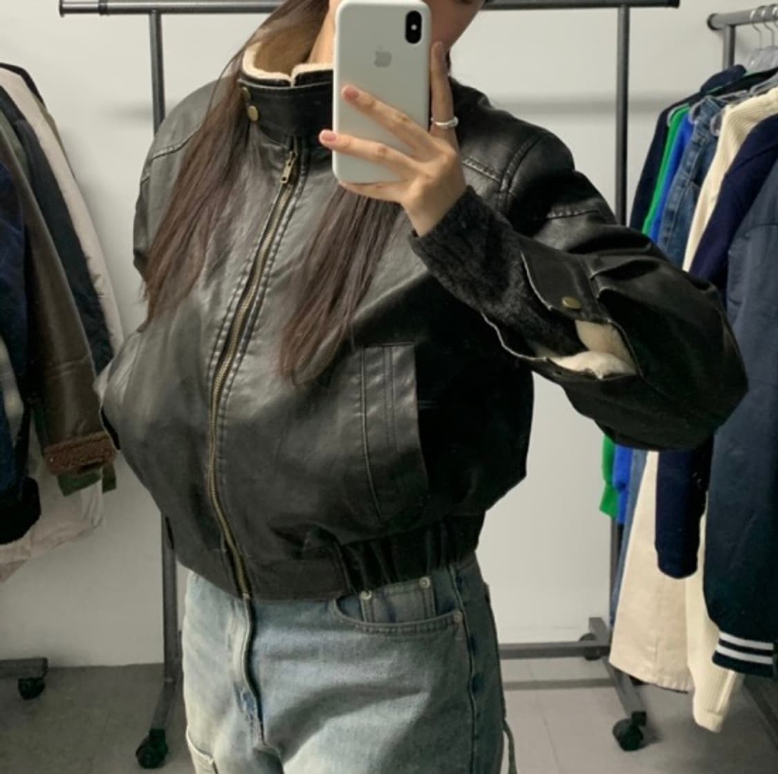 레더 무스탕 상품이미지4