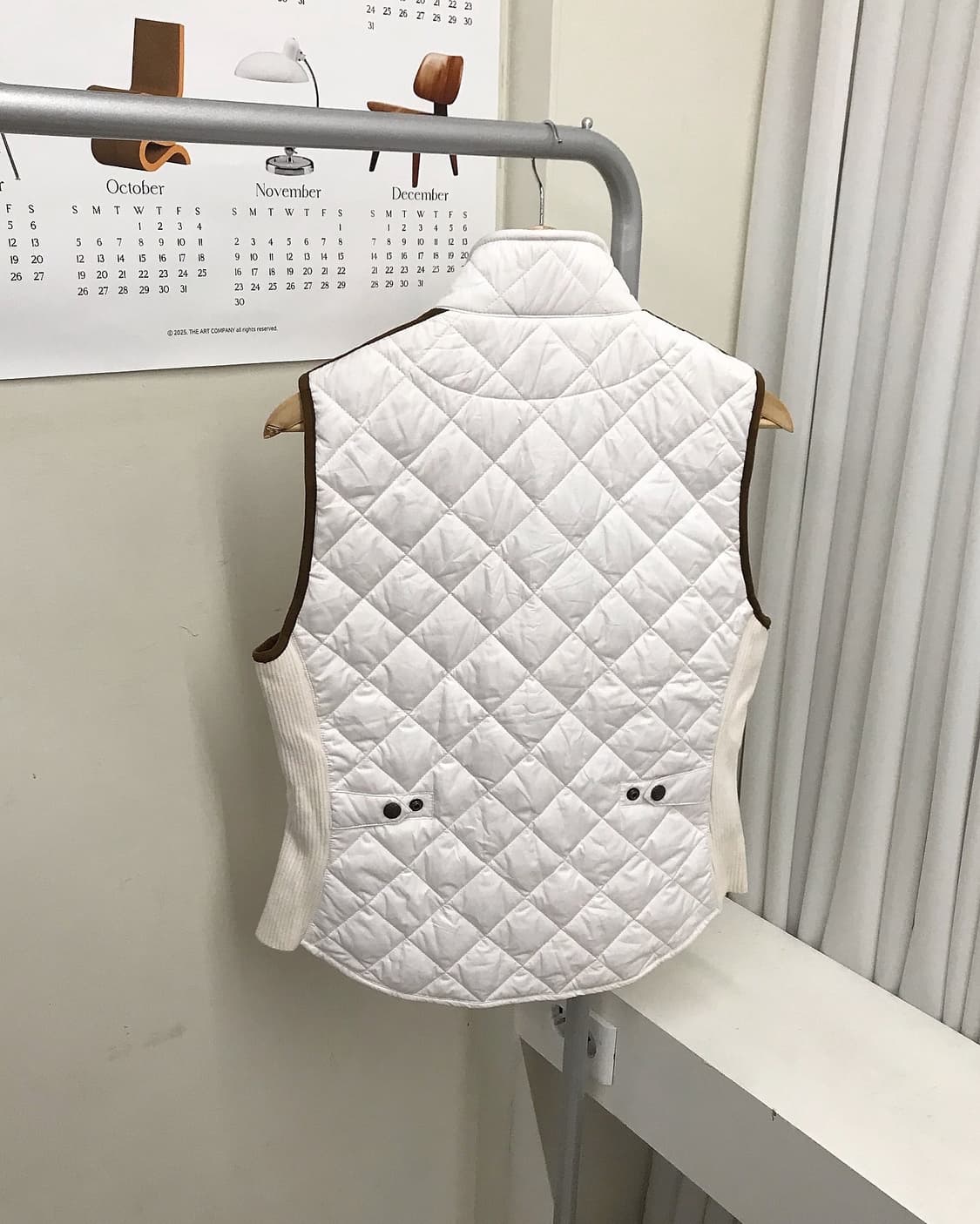 폴로 자수 패치 퀼팅 베스트 자켓 상품이미지4